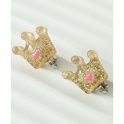 Babyhug Earrings Multicolor Free Size Girl Pair of 6 - Pink & White