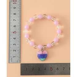 Babyhug Pastel Beaded Charm Bracelet Set - Pink & Blue