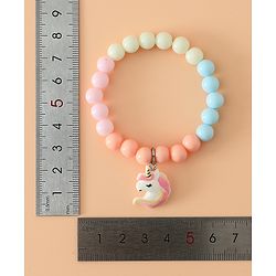 Babyhug Pastel Beaded Charm Bracelet Set - Pink & Blue