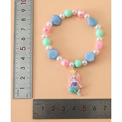 Babyhug Pastel Beaded Charm Bracelet Set - Pink & Blue