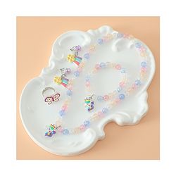 Babyhug Kids Pastel Beaded Jewellery Set with Cute Charms - Pink & Blue