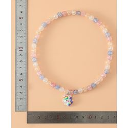 Babyhug Kids Pastel Beaded Jewellery Set with Cute Charms - Pink & Blue