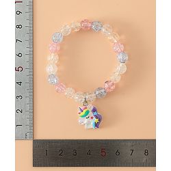 Babyhug Kids Pastel Beaded Jewellery Set with Cute Charms - Pink & Blue