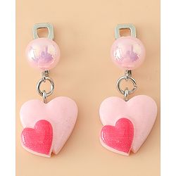 Babyhug Kids Pastel Beaded Jewellery Set with Cute Charms - Pink & Red