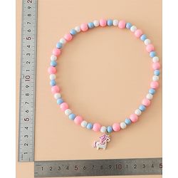 Babyhug Kids Pastel Beaded Jewellery Set with Cute Charms - Pink & Red