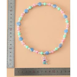 Babyhug Kids Pastel Beaded Jewellery Set with Cute Charms - Pink & Red