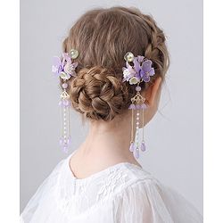 Babyhug Free Size Hair Pins And Clips - Purple
