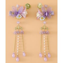 Babyhug Free Size Hair Pins And Clips - Purple