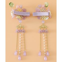 Babyhug Free Size Hair Pins And Clips - Purple