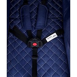 Babyhug Landscape Stroller with Reversible Handle Blue| Multi-Recline Backrest| UV Protection Canopy| 5-Point Harness| All-Wheel Suspension| Swivel Wheels| Trolley-Style Pull Handle| Linked Brake
