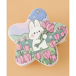 Babyhug Hair Pins And Clips Free Size with Star Applique & Floral Print Pack Of 6- White