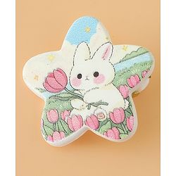 Babyhug Hair Pins And Clips Free Size with Star Applique & Floral Print Pack Of 6- White