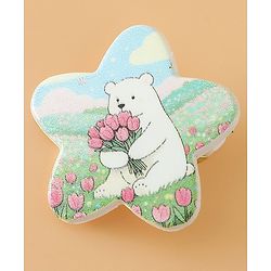 Babyhug Hair Pins And Clips Free Size with Star Applique & Floral Print Pack Of 6- White