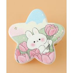 Babyhug Hair Pins And Clips Free Size with Star Applique & Floral Print Pack Of 6- White