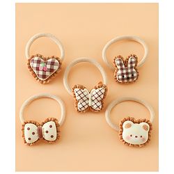 Babyhug Hair Rubber Band Pack of 2 Free Size -Brown