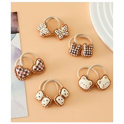 Babyhug Hair Rubber Band Pack of 2 Free Size -Brown