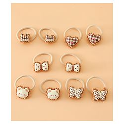 Babyhug Hair Rubber Band Pack of 2 Free Size -Brown