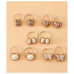 Babyhug Hair Rubber Band Pack of 2 Free Size -Brown