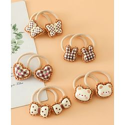 Babyhug Hair Rubber Band Pack of 2 Free Size -Brown