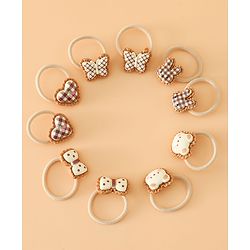 Babyhug Hair Rubber Band Pack of 2 Free Size -Brown