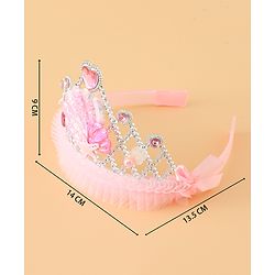 Babyhug Free Size Tiara Hair Bands - Pink