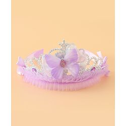 Babyhug Free Size Hair Bands with Butterfly Applique - Purple