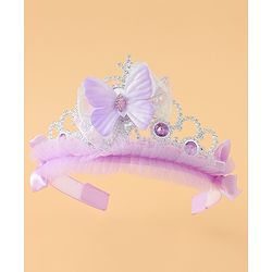 Babyhug Free Size Hair Bands with Butterfly Applique - Purple