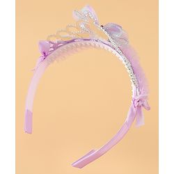 Babyhug Free Size Hair Bands with Butterfly Applique - Purple