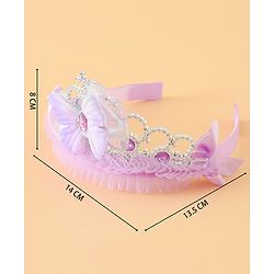 Babyhug Free Size Hair Bands with Butterfly Applique - Purple