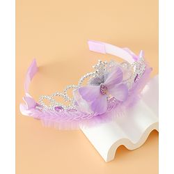 Babyhug Free Size Hair Bands with Butterfly Applique - Purple