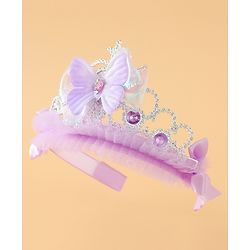 Babyhug Free Size Hair Bands with Butterfly Applique - Purple