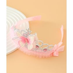 Babyhug Free Size Hair Bands with Butterfly Applique - Purple