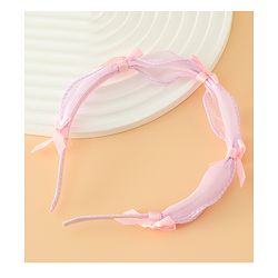 Babyhug Hair Band With Bow Applique Free Size - Pink