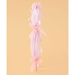 Babyhug Hair Band With Bow Applique Free Size - Pink