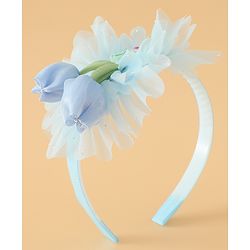 Babyhug Free Size Hair Bands With Floral Applique - Pink