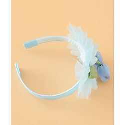 Babyhug Free Size Hair Bands With Floral Applique - Pink