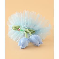 Babyhug Free Size Hair Bands With Floral Applique - Pink