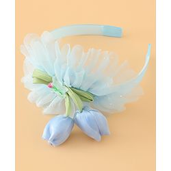 Babyhug Free Size Hair Bands With Floral Applique - Pink