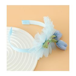 Babyhug Free Size Hair Bands With Floral Applique - Pink