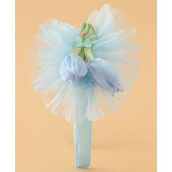 Babyhug Free Size Hair Bands With Floral Applique - Pink