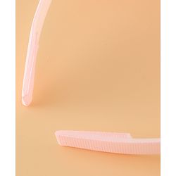 Babyhug Free Size Hair Band With Bow Applique - Pink