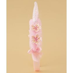 Babyhug Free Size Hair Band With Bow Applique - Pink