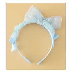 Babyhug Free Size Hair Band With Bow Applique - Pink