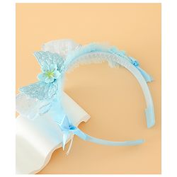 Babyhug Free Size Hair Band With Bow Applique - Pink