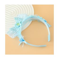 Babyhug Free Size Hair Band With Bow Applique - Pink