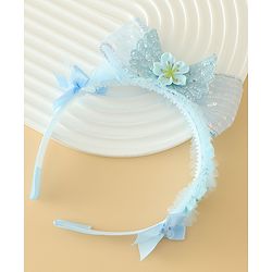 Babyhug Free Size Hair Band With Bow Applique - Pink