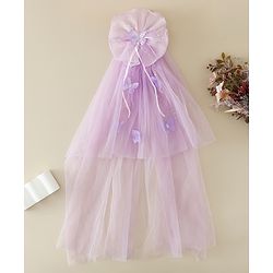 Babyhug Free Size Bow & Butterfly Clips - Purple