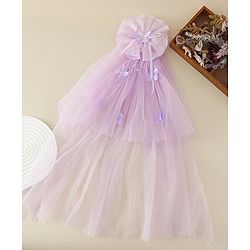 Babyhug Free Size Bow & Butterfly Clips - Purple
