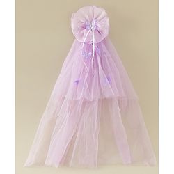 Babyhug Free Size Bow & Butterfly Clips - Purple