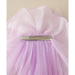 Babyhug Free Size Bow & Butterfly Clips - Purple